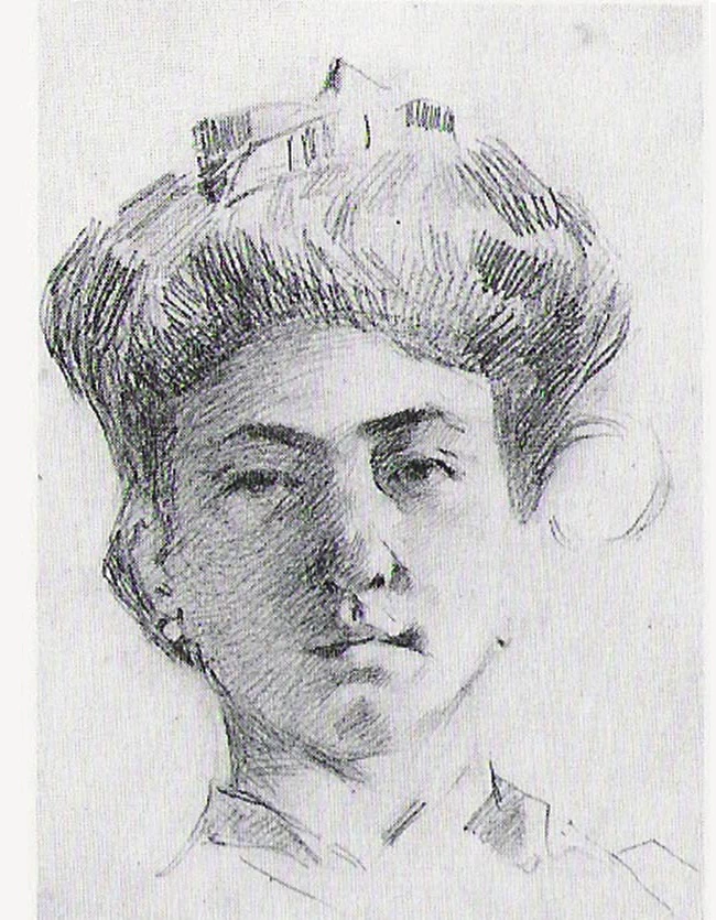 Angiolo - Volto di donna, Collezione Carlo Pepi, Crespina (Pisa)